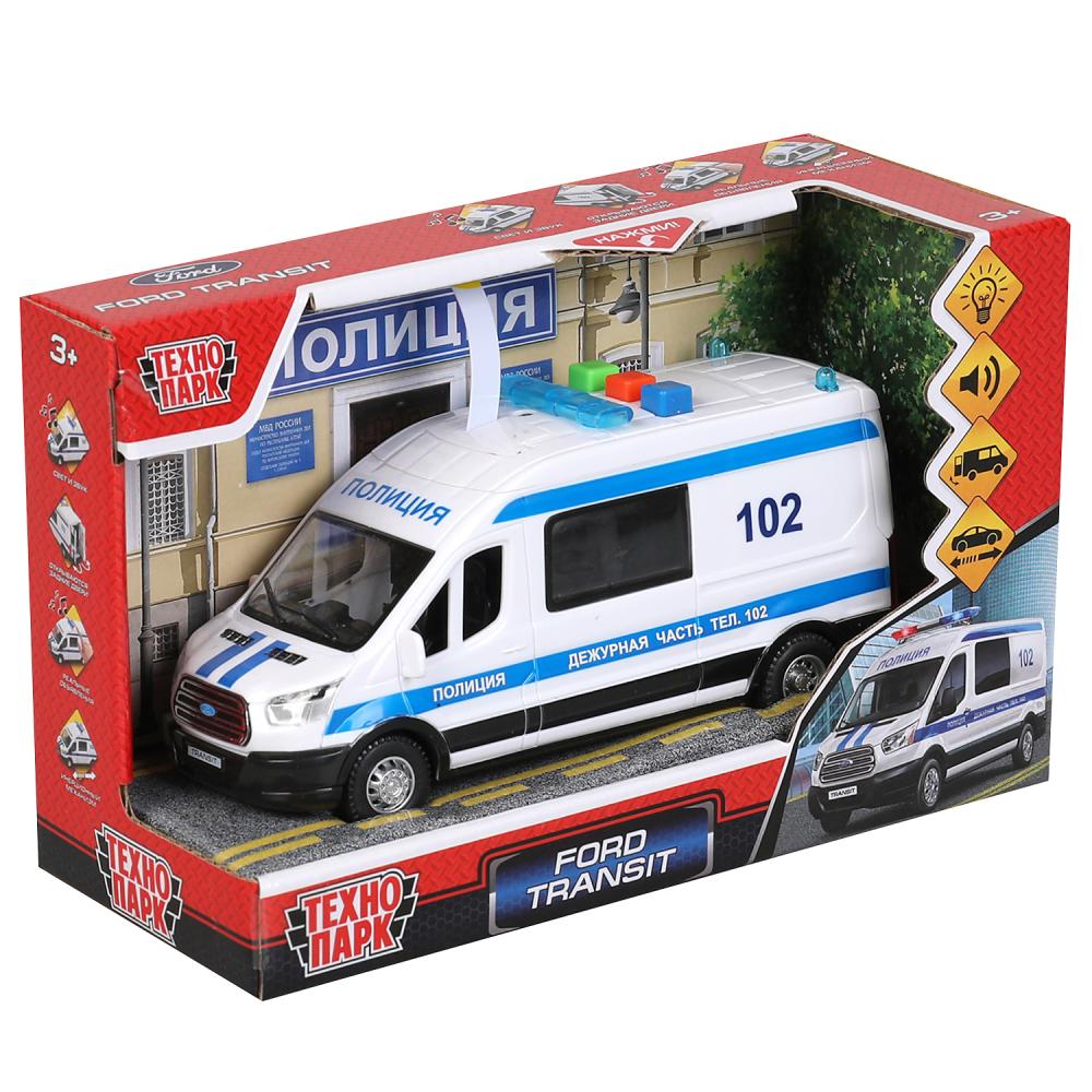 TRANSITVAN-16PLPOL-WH Machine en plastique noir FORD TRANSIT ROUGE 16 cm, double, 3 boutons, cor. Тех