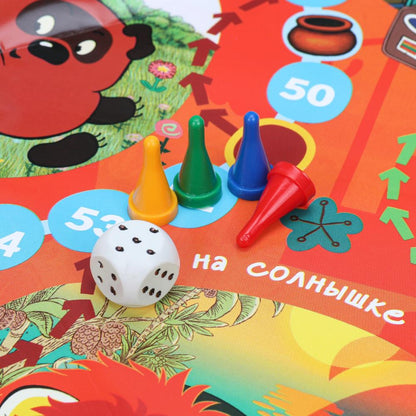 Supermiks. Союзмультфильм.Настольная игра-ходилка в треугол.kor. 300х300х50мм. Умные игры в кор.20шт