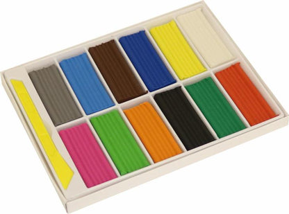 Пластилин Каляка-Маляка для детского творчества 12 цв. 180 г со стеком 3+