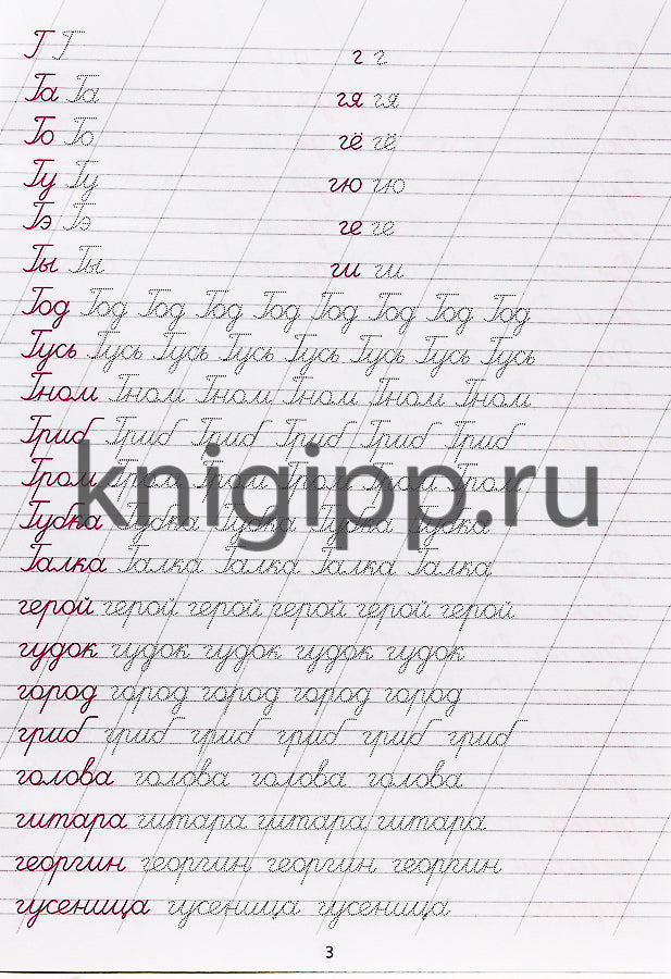 КАЛЛИГРАФИЧЕСКАЯ ПРОПИСЬ А4. ПИШЕМ СЛОГИ И СЛОВА