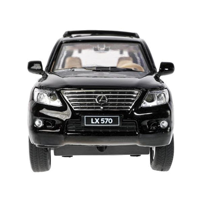 Machine en métal pour le véhicule LEXUS LX570, 14,7 cm, double, bagage, technologie d'inertie dans la couleur 2*24 pouces