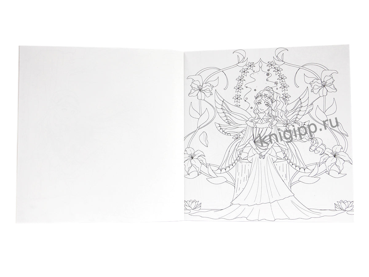 АНИМЕ РАСКРАСКА ДЛЯ МАРКЕРОВ. Таинственный волшебный мир