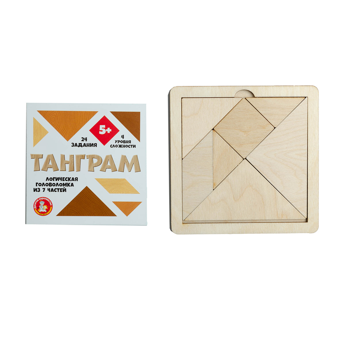 Игра головоломка деревянная "Танграм" (малая)