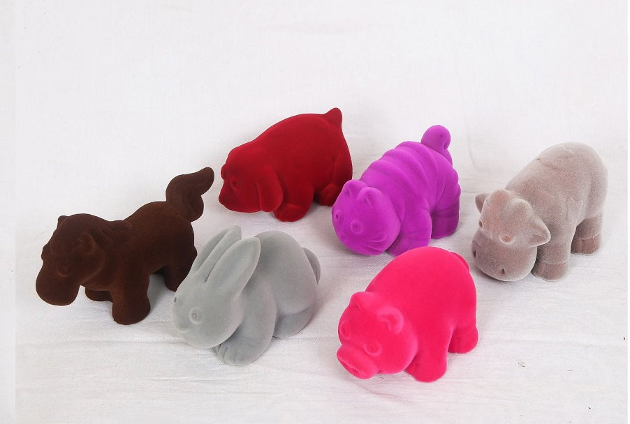 Rubbabu. 20199 Набор"Животные фермы" 6 шт. из каучука, в ассортименте