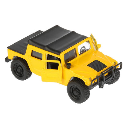 Machine en métal Hummer H1 de 12 cm, ouverte. двери, инерц. dans le cor. Parc technologique en cor.2*24шт