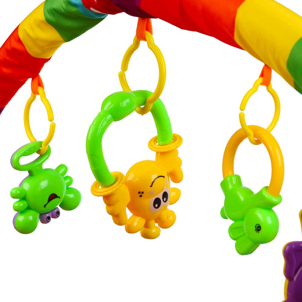 Детский игровой коврик любимые друзья с мягкими игрушками на подвеске в кор. Умка в кор.12шт