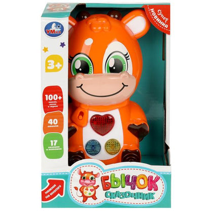 Бычок сказочник. 100 сказок,песен,звуков.свет.кор.бат Умка в кор.48шт