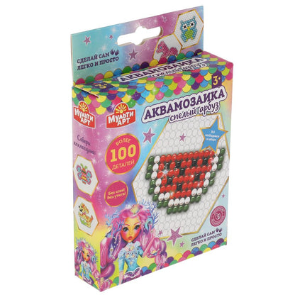 Набор д/детского тв-ва аквамозаика арбуз МУЛЬТИ АРТ в кор.48шт