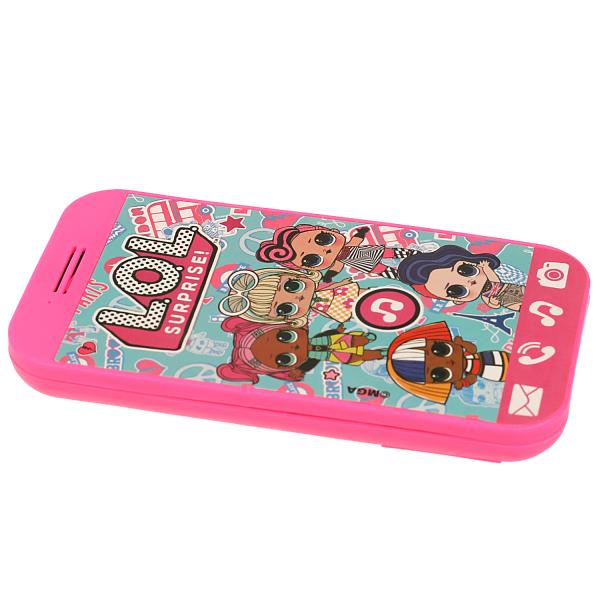 Телефончик микрофончик ЛОЛ 30 песен,звуков.блист.бат. Умка в кор.96шт