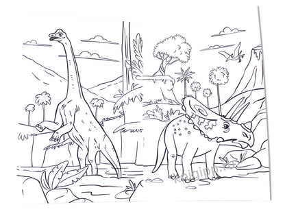 ЛЮБИМАЯ РАСКРАСКА эконом А4. ДИНОЗАВРЫ