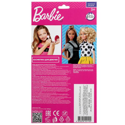 Косметика ДЛЯ ДЕВОЧЕК БАРБИ тени с блестками, помада, блеск для губ, лак МИЛАЯ ЛЕДИ в кор.2*120шт