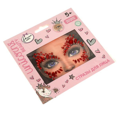 Косметика ДЛЯ ДЕВОЧЕК стразы для лица МИЛАЯ ЛЕДИ в кор.6*24шт