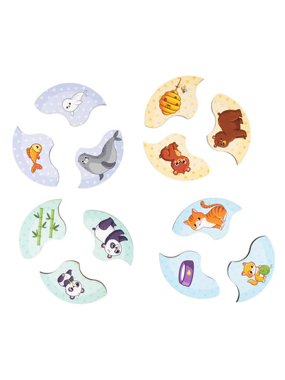 Пазлы из дерева. Мои первые пазлы "Мама и малыш" 36 эл