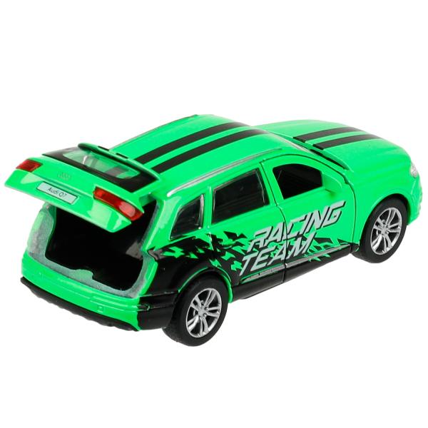 Машина металл AUDI Q7 SPORT длина 12 см, дверь, багажник, инер, зеленый, кор. Технопарк в кор.2*36шт