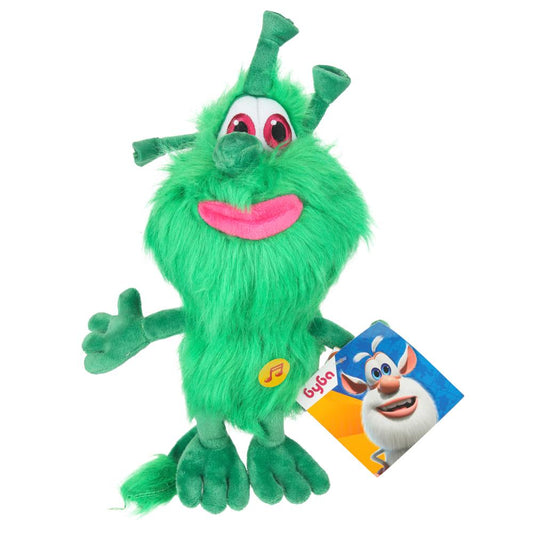 Мягкая игрушка БУБА зеленый 20 см, вышитые глаза, озвуч. "МУЛЬТИ-ПУЛЬТИ" в кор.24шт