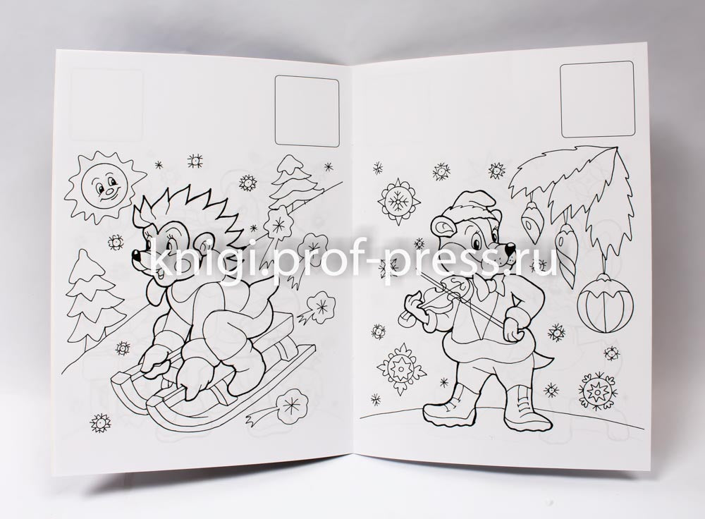 НОВОГОДНЯЯ РАСКРАСКА. ВОЛШЕБНИЦА-ЗИМА