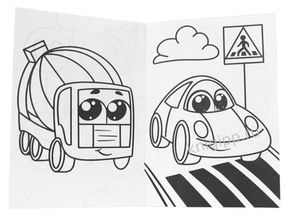 РАСКРАСКА А5 эконом. МАШИНКИ-МАЛЫШИ