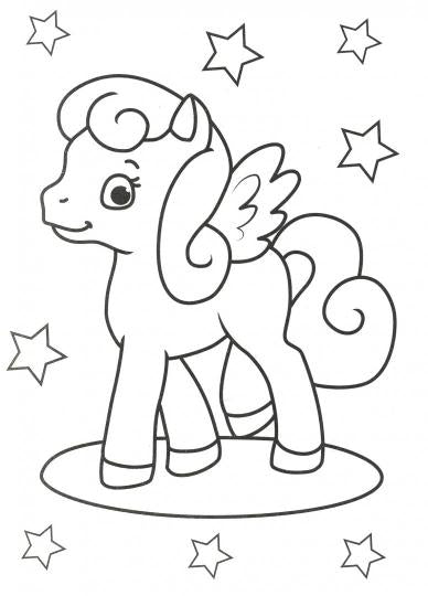 РАСКРАСКА А4 эконом. КРОШКИ ПОНИ