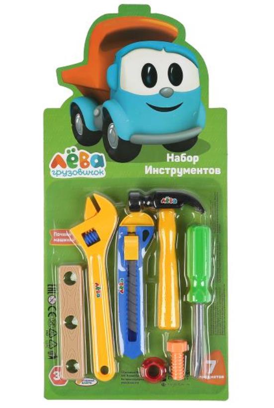 ZY1010058-R302335 Набор инструментов Грузовичок Лева блист.20*29*3см ИГРАЕМ ВМЕСТЕ в кор.2*96шт