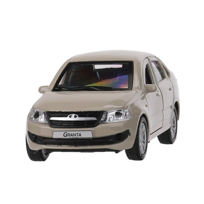 Машина металл LADA granta 11,5 см, двери, инерц, бежевый, кор. Технопарк в кор.2*36шт