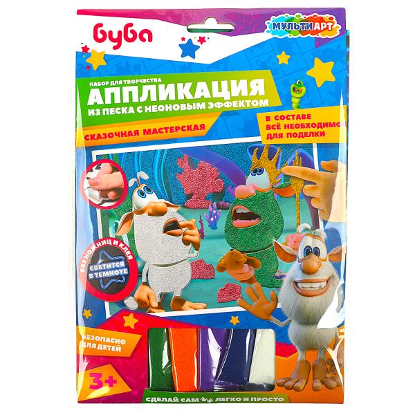 Набор д/детского тв-ва БУБА неоновая фреска, 17*23 см МУЛЬТИ АРТ в кор.100шт