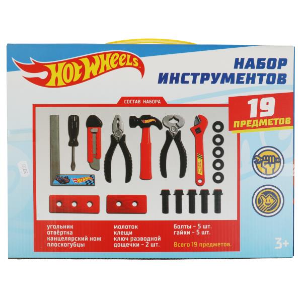 Набор инструментов ХОТ ВИЛС кор.36,8*27,7*3,5см ИГРАЕМ ВМЕСТЕ в кор.2*36шт