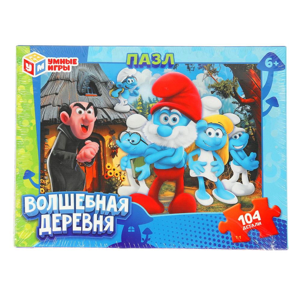 Волшебная деревня. Пазлы в коробке 104 детали. 190х141х35 мм. Умные игры. в кор.24шт