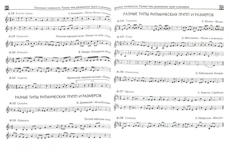 Курс одноголосного сольфеджио:1-7 кл.ДМШ   .