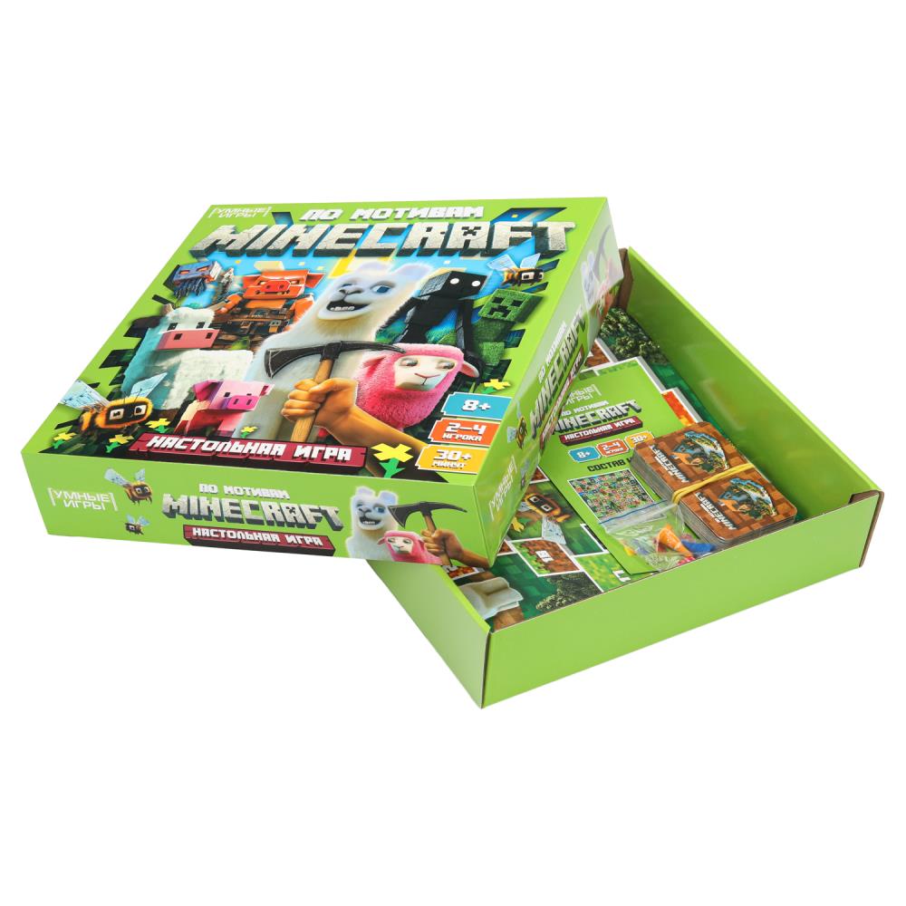 Pour motiver Minecraft. 40 cartes. 250х250х55 mm. Умные игры в кор.10шт
