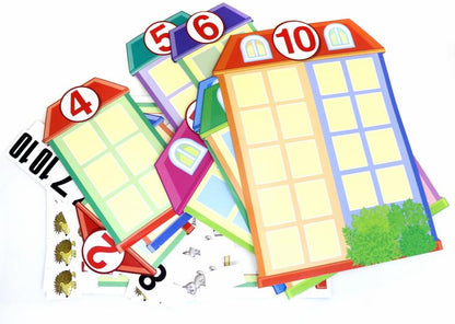 Числовые домики. Оформительский и Дидактический набор: 130 картинок