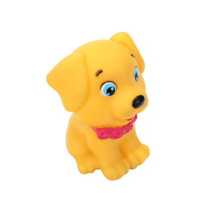 Игрушка пластизоль для ванны собачка, в сетке КАПИТОШКА в кор.2*144шт