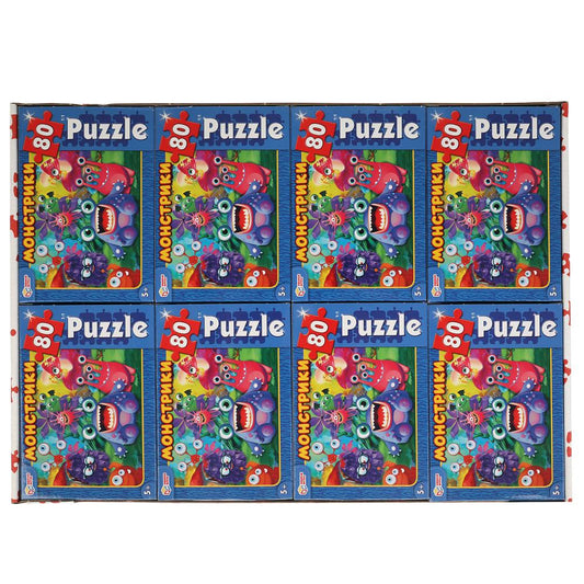 Monstres. пазлы классические в коробке. пазл 80 détails. Jeux gratuits Tous les jeux 16шт в кор8уп