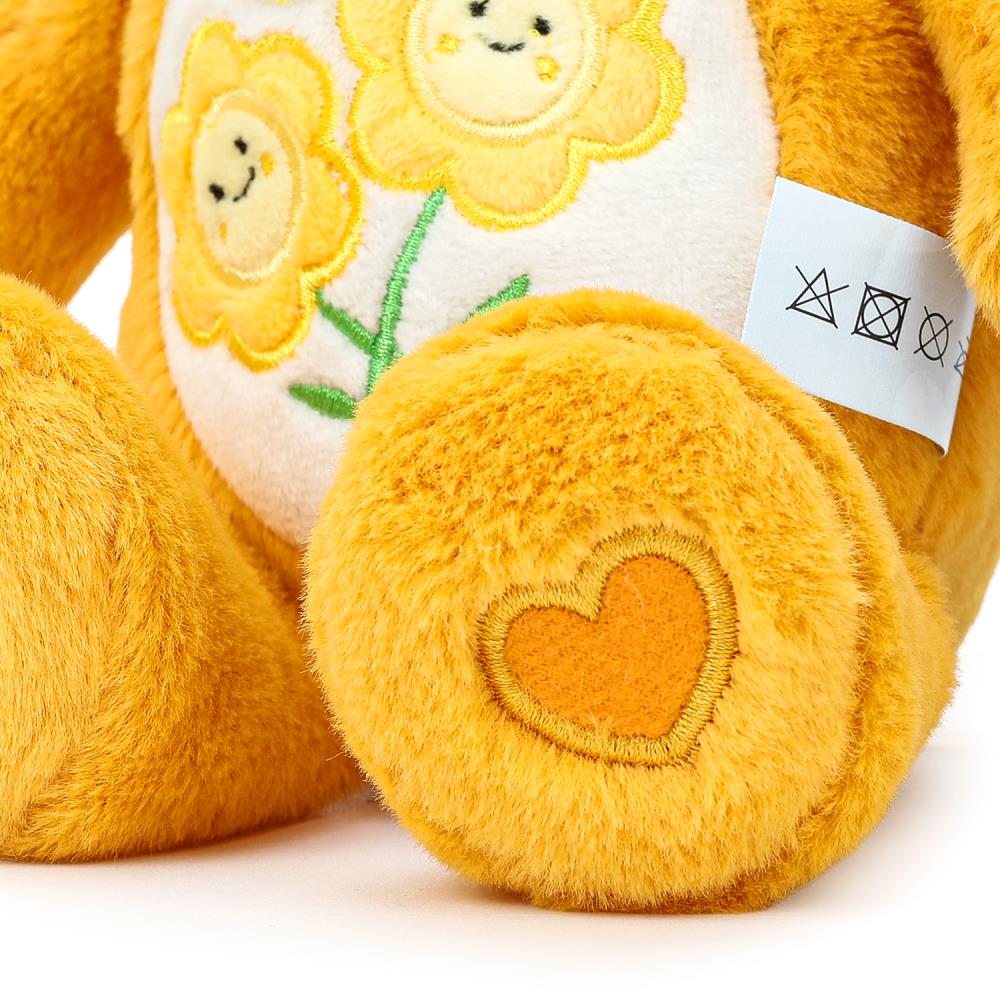 Игрушка мягкая мишка желтый 20см, озвуч., в пак. Jouer à la cor.24шт