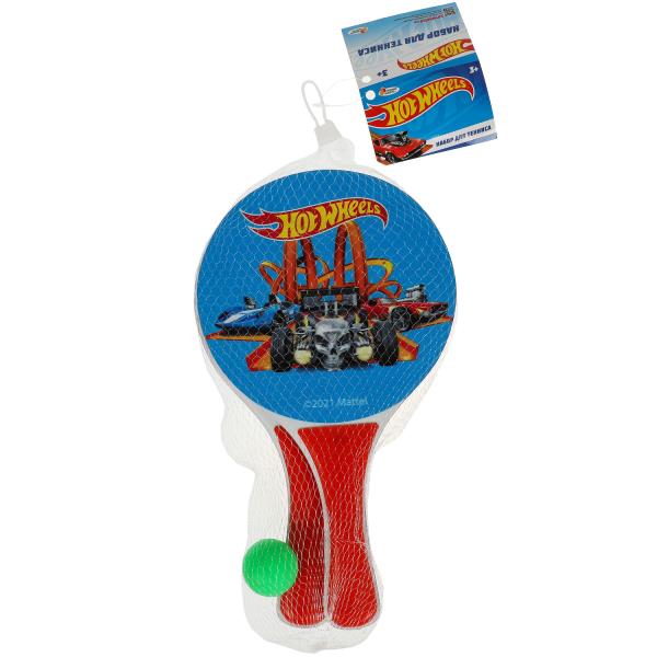 Играем вместе. Набор для тенниса "Hot Wheels" ракетки, мячик, сетка.38*23,5*2см арт.B1984474-HWS