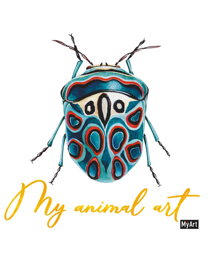 MyArt. My animal Art. СКЕТЧБУК 7БЦ. ЖУК