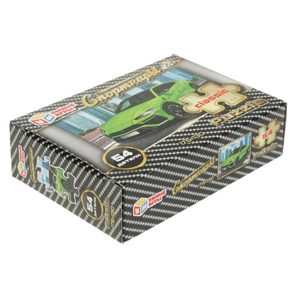 Спорткары. Пазл. 54 детали. 90х65х25 мм. Умные игры в уп.32шт в кор.8уп