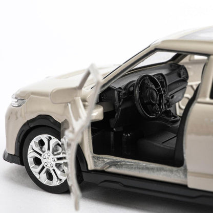 Машина металл KIA soul длина 12 см, двери, багаж., инерц, золотистый, кор. Parc technologique dans le cor.2*36шт