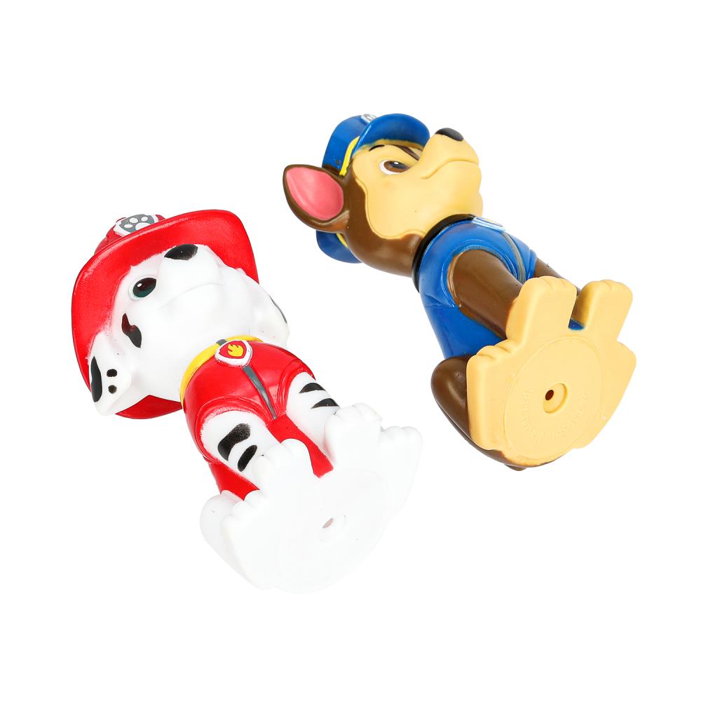 LXMAR-CHASE-DOGP-NW Игрушка для ванны Щенячий Патруль Маршал и чейз-гонщик 10 см, 2шт, сетка КАПИТОШ