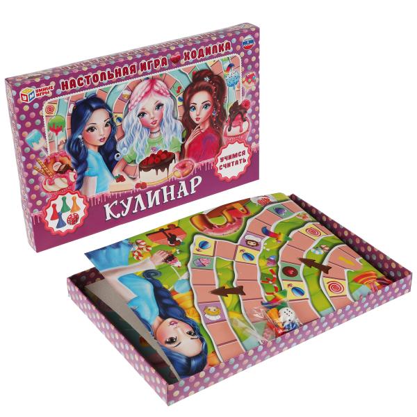 Кулинар. Настольная игра-ходила. Умные игры в кор.20шт