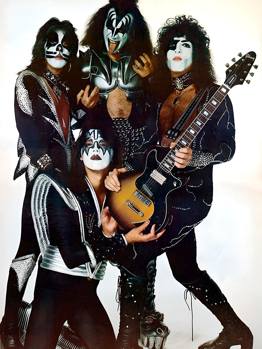 ПОСТЕР. Серия Звезды рока. KISS. Формат А3.