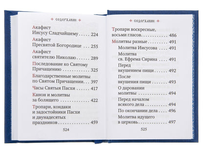 Молитвослов: гражданский шрифт. 2-е изд. (карманный, синий)