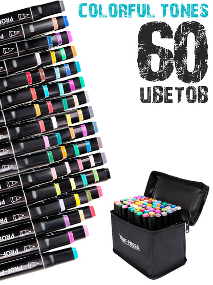 Набор маркеров COLORFUL TONES 60шт (МП-7947)