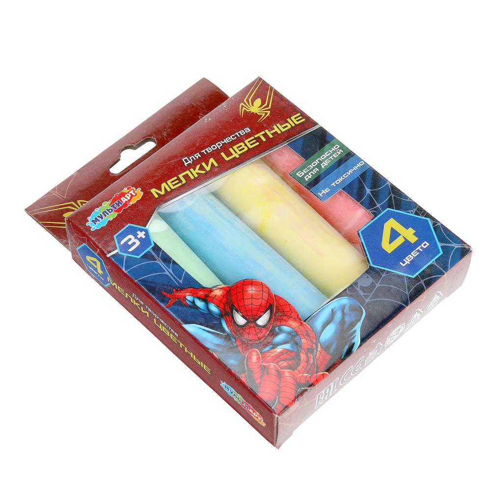 Асфальтовые мелки, 4 шт спайдер МУЛЬТИ АРТ в кор.48наб