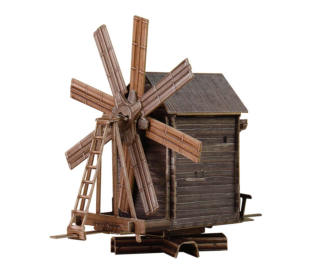 Сборная модель из картона. Серия: Арх. памятники. Масш.1/87 НО. Ветряная мельница (о. Кижи)