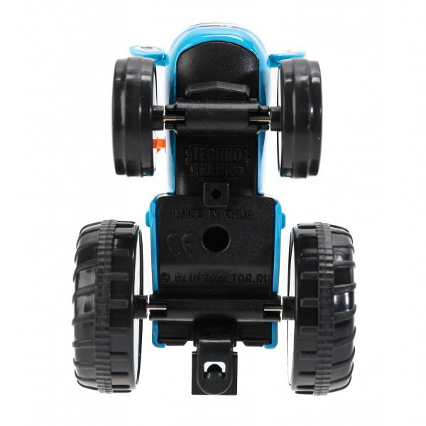 Машина металл СИНИЙ ТРАКТОР синий трактор длина 7,5 см, синий, блист. Технопарк в кор.2*60шт