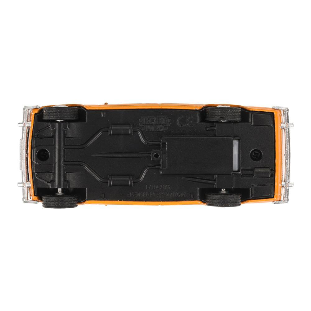 Машина металл LADA lada 2106 длина 10,5 см, инерц, оранжевый, кор. Технопарк в кор.2*36шт