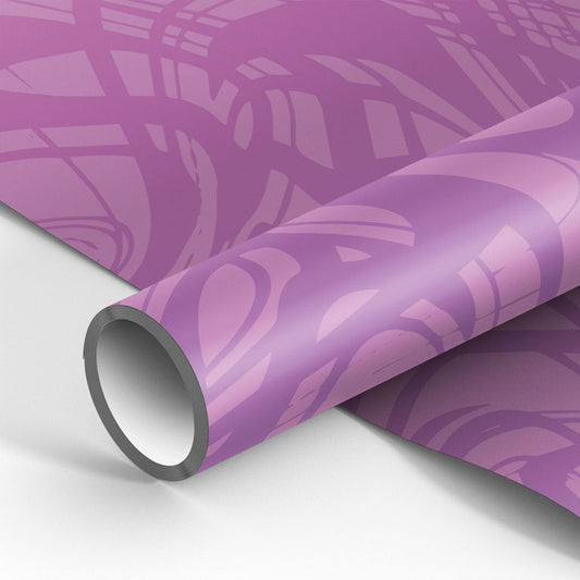 Упаковочная бумага, глянцевая 70*100см, MESHU "Abstraction", 90г/м2