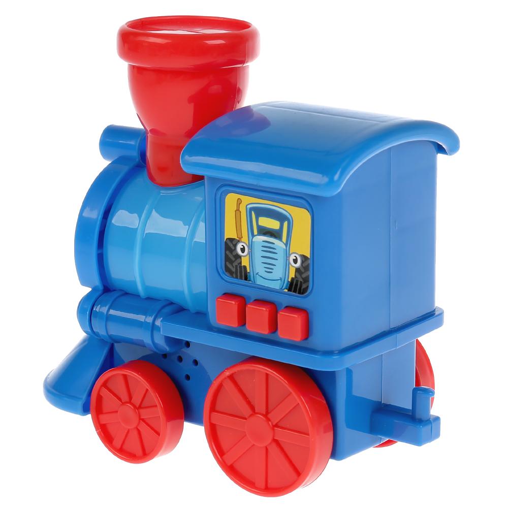 Музыкальный паровозик Синий tracteur свет+звук в русс. cor. Умка в кор.2*48шт