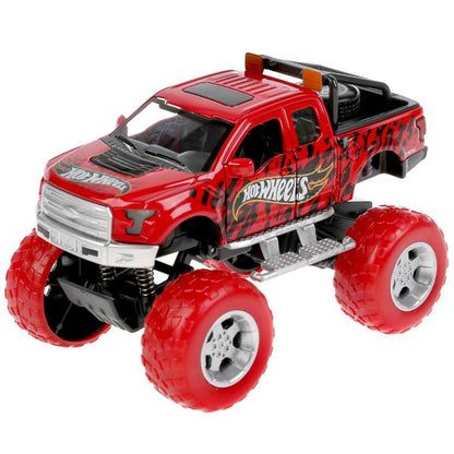 FY6108G-R2 304280 Машина металл свет-звук hot wheels ВНЕДОРОЖНИК, 12 см, дв, подв., инер, кор. Техно
