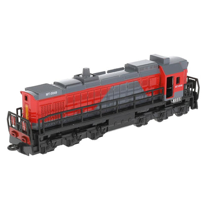 LOCOTEM18B-19-GYRD Модель металл ЛОКОМОТИВ 19 см, двери, инерц, красн, кор. Технопарк в кор.2*24шт